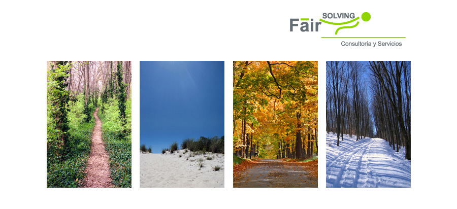 Fairsolving: caminos primavera, verano, otoño, invierno.